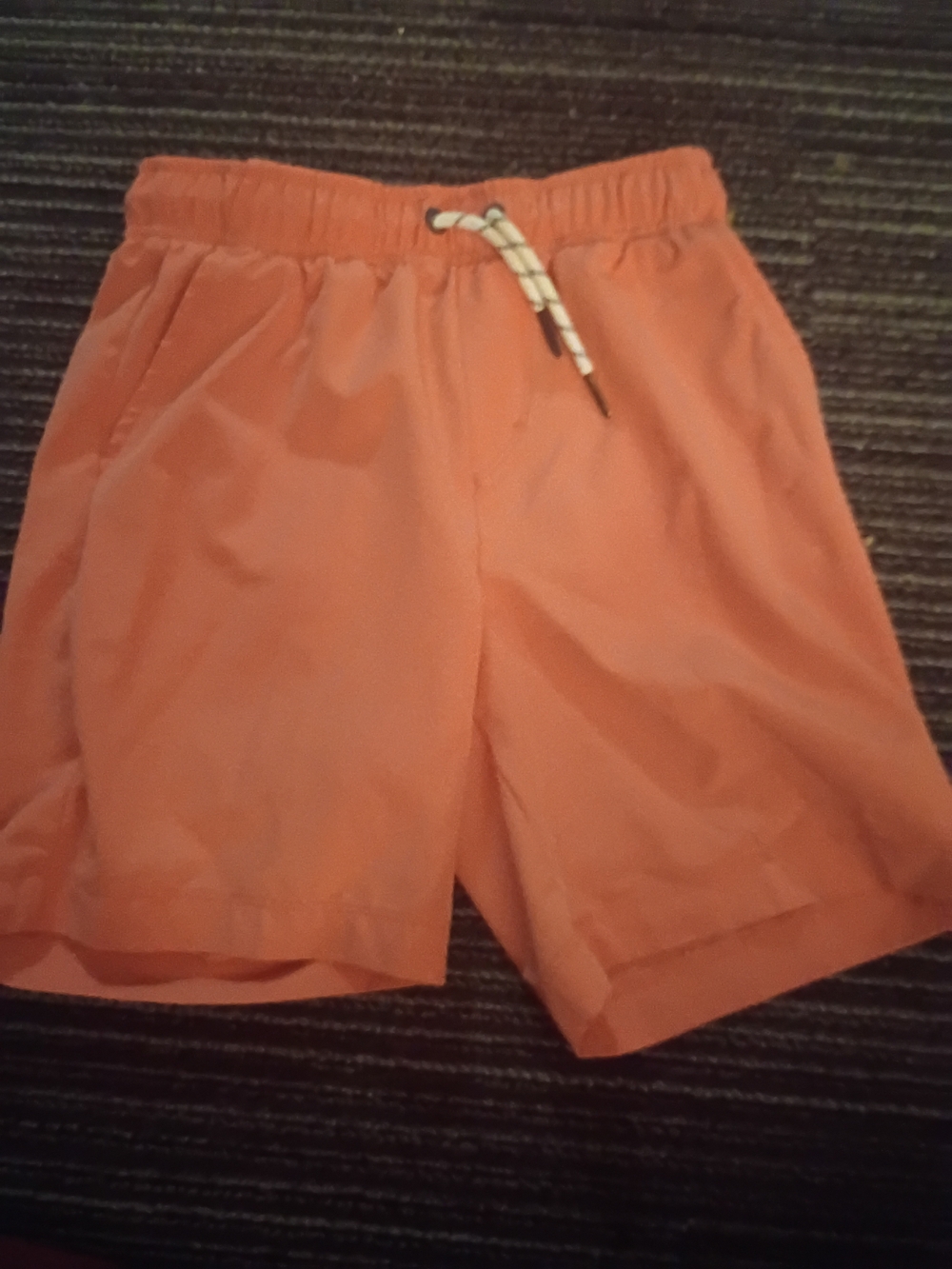 Vineyard Vines Orange Performance Swim Trunks with Drawstring